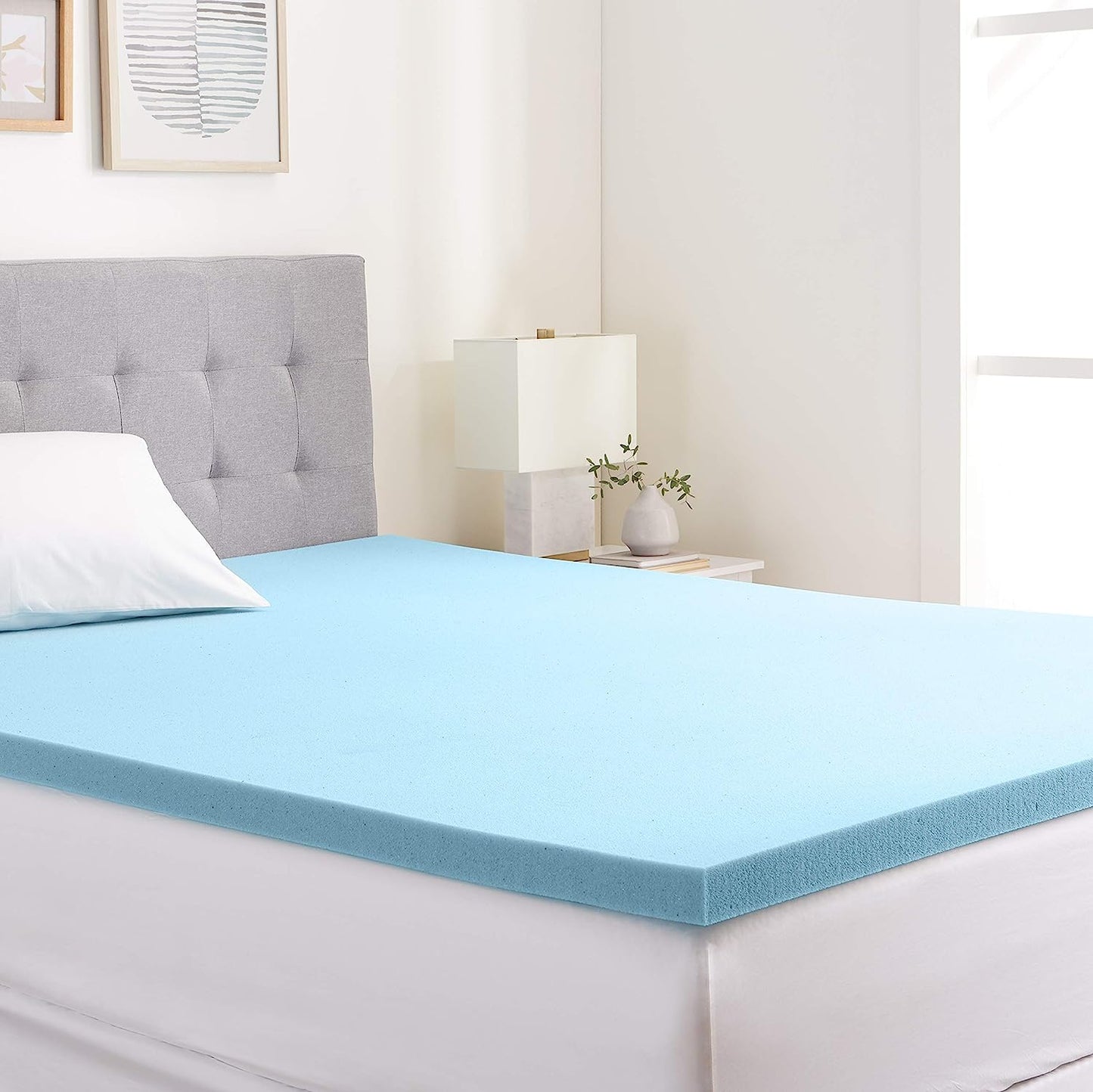 Memory Foam Mattress Topper, Gel Infused Mattress Topper, CertiPUR-US Certified - primefoaminnovation 