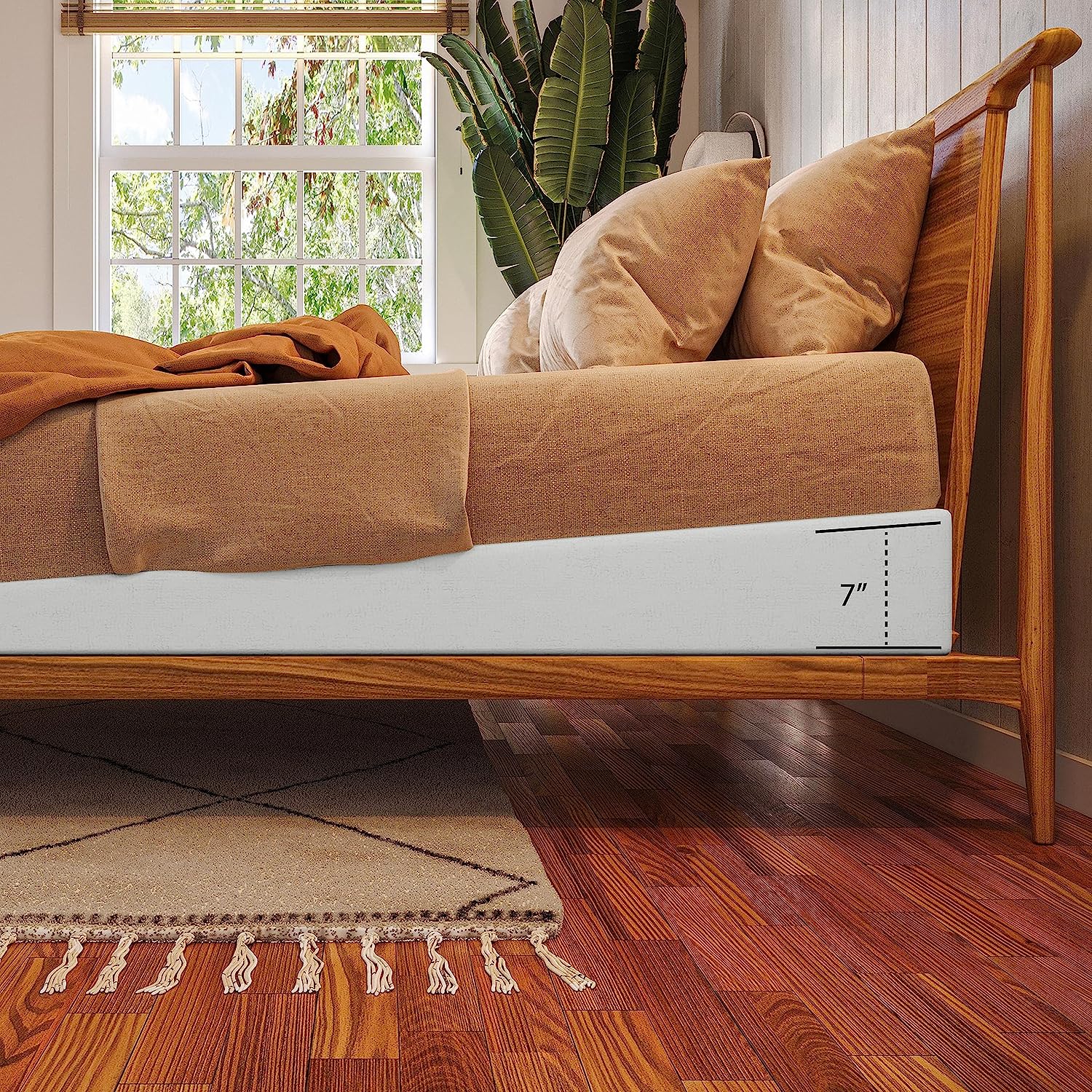 Prime Foam Mattress Elevator - Under Bed 7-Inch Incline Foam Support - primefoaminnovation 